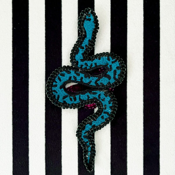 Broche Serpent Vert Forêt