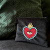 Pochette Velours Oeil Sacré Petit Format