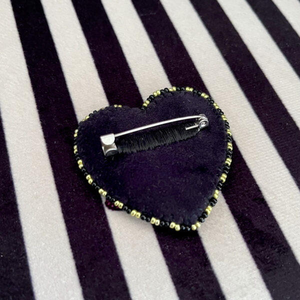 Broche Cœur Bleu Roi – Image 2