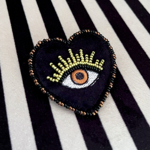 Broche Cœur Cuivre