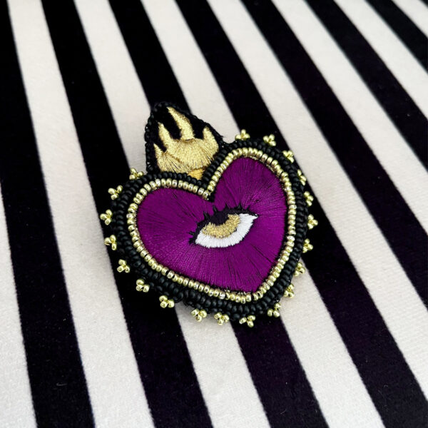 Broche Ex-Voto Violet