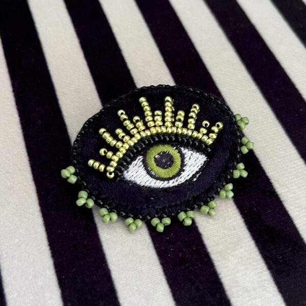 Broche Oculus Kaki