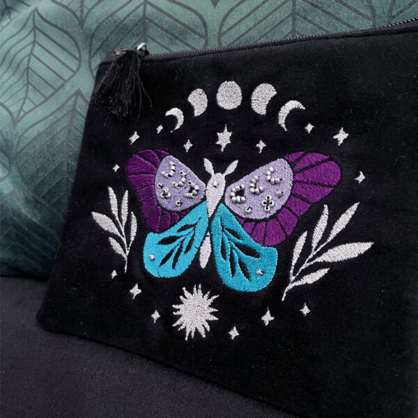 Pochette Velours Thècle Lunaire Petit Format – Image 2