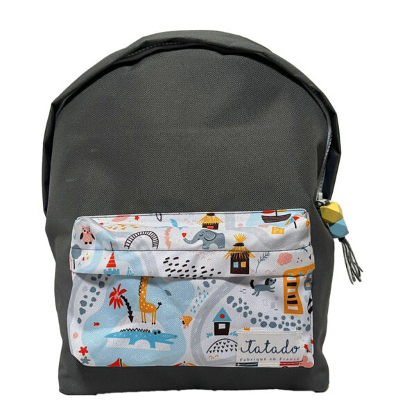 SAC À DOS Funny Wild gris Foncé