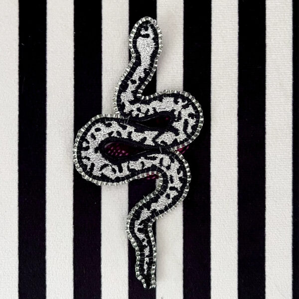 Broche Serpent Argenté