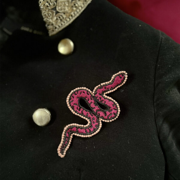 Broche Serpent Fushia – Image 3