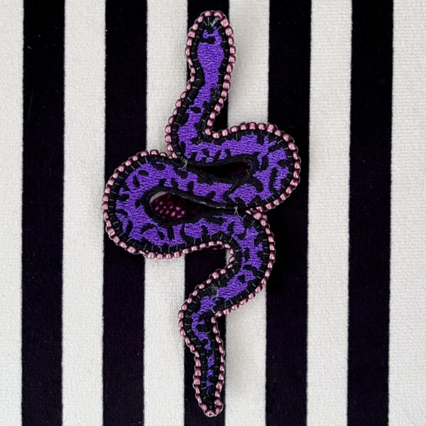 Broche Serpent Violet