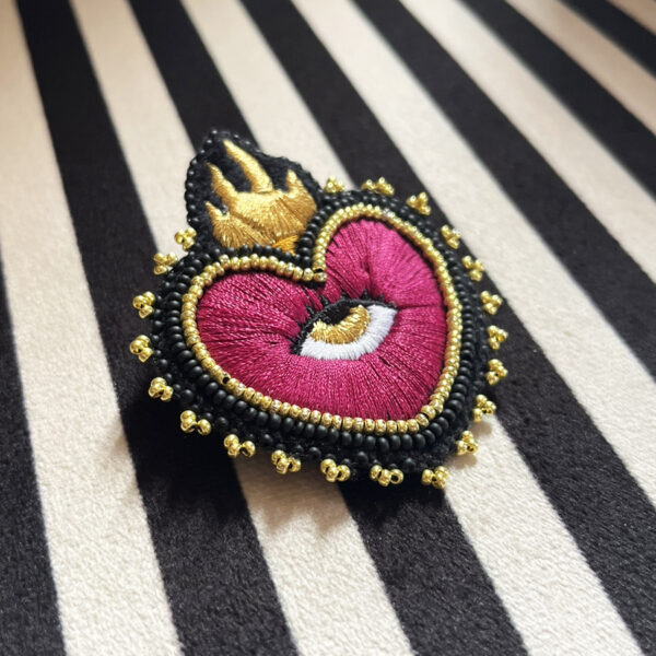 Broche Ex-Voto Fuschia