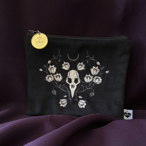 Pochette Velours Corbeau