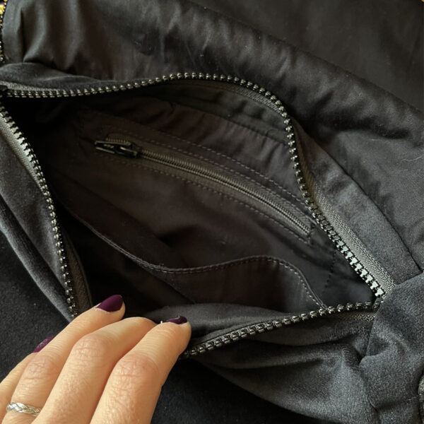 Sac Besace✨Oeil protecteur✨perlé en velours noir – Image 3