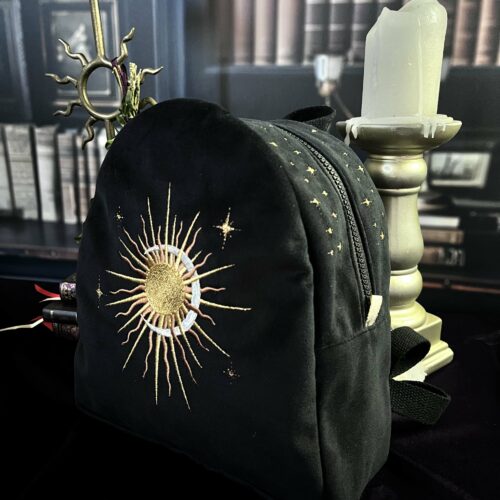 Sac à dos Astres en velours noir