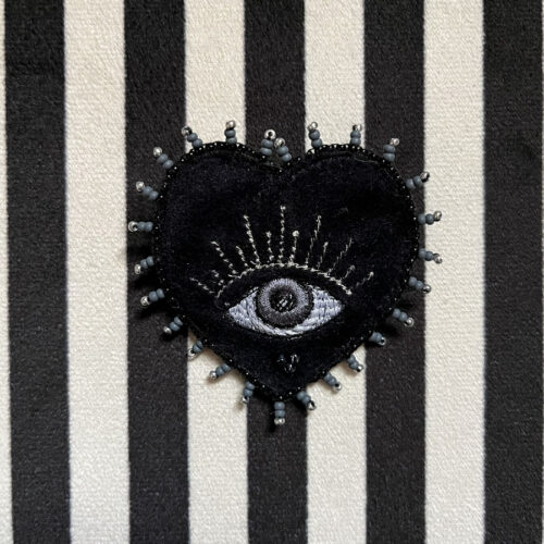 Broche Fabulorious Noire et Grise