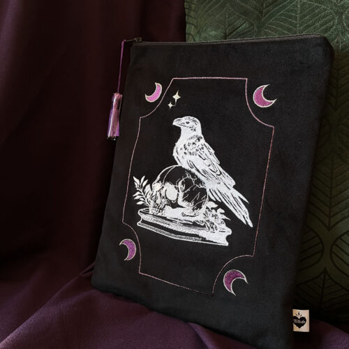 Pochette à livre "Nevermore” - ✨Corbeau✨