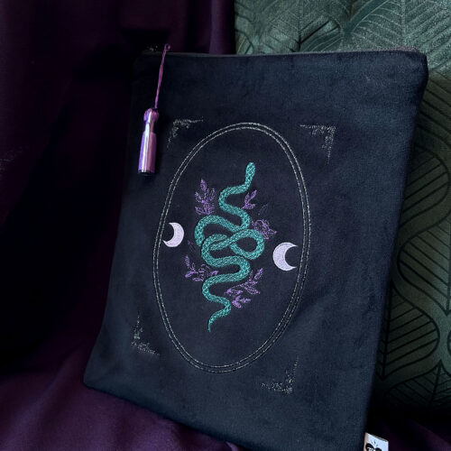 Pochette à livre "Black Ophidia” - ✨Médaillon✨