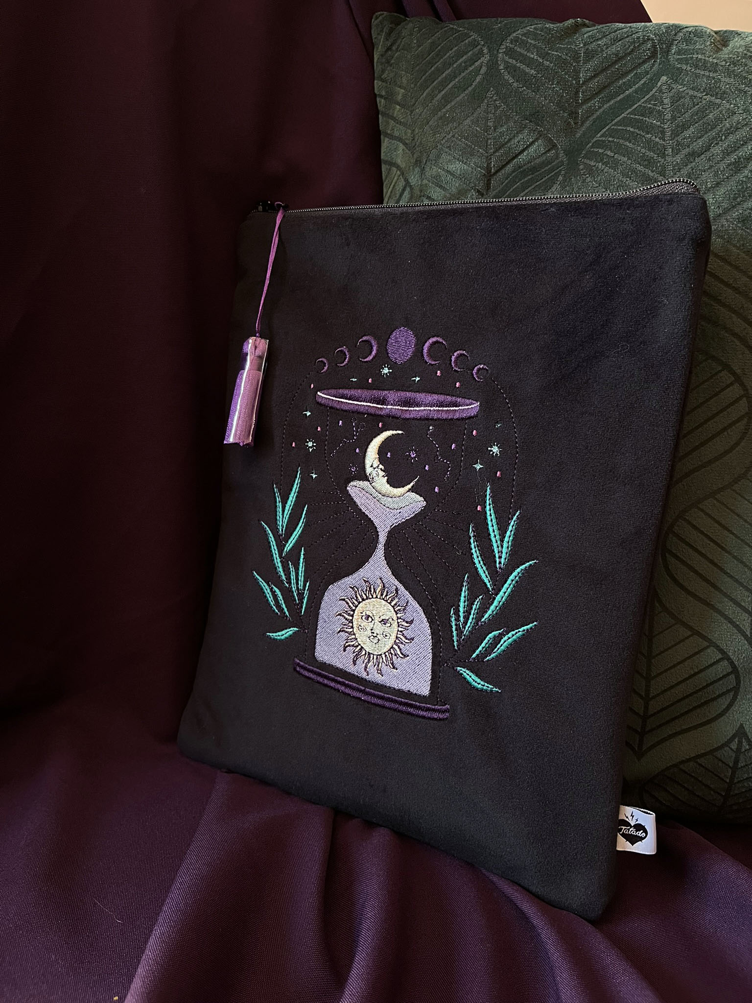 Pochette à livre "Time of magic ” - ✨Sablier ✨