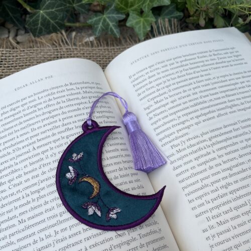Marque-page "Luna Moth" velours